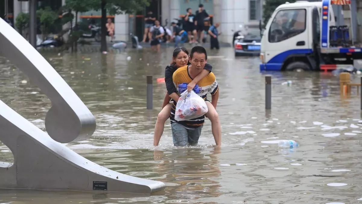 Китай, наводнение, 2024 год